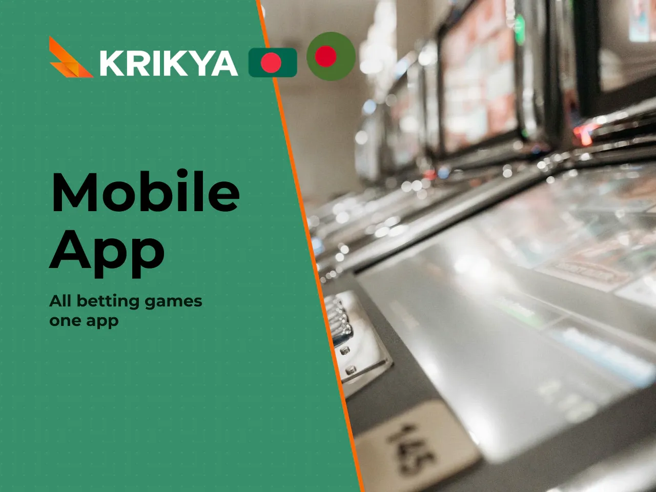 Sports Betting, Live Betting and Casino Games in One App. The core appeal of the Krikya mobile app is consolidation. Users can switch between sports betting and casino games without logging into separ